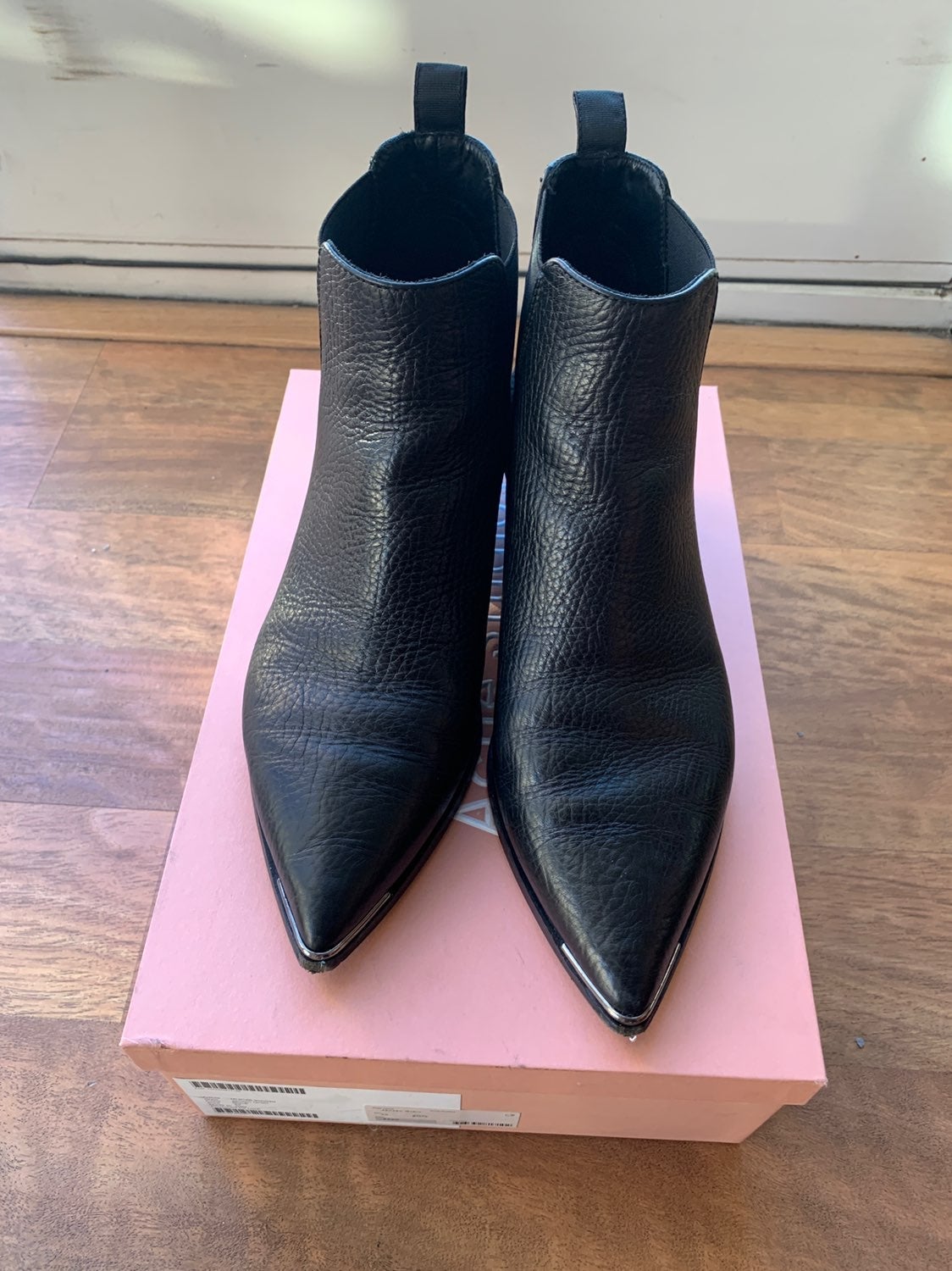 Acne Studios Jensen Black Leather Boots