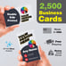Custom Business Cards / 2,500 count/ heavy cardstock / Full UV coating both side
