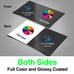 Custom Business Cards / 2,500 count/ heavy cardstock / Full UV coating both side