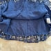 Paige Marjoram Floral Silk Dress Medium Peasant Blue Boho Drawstring