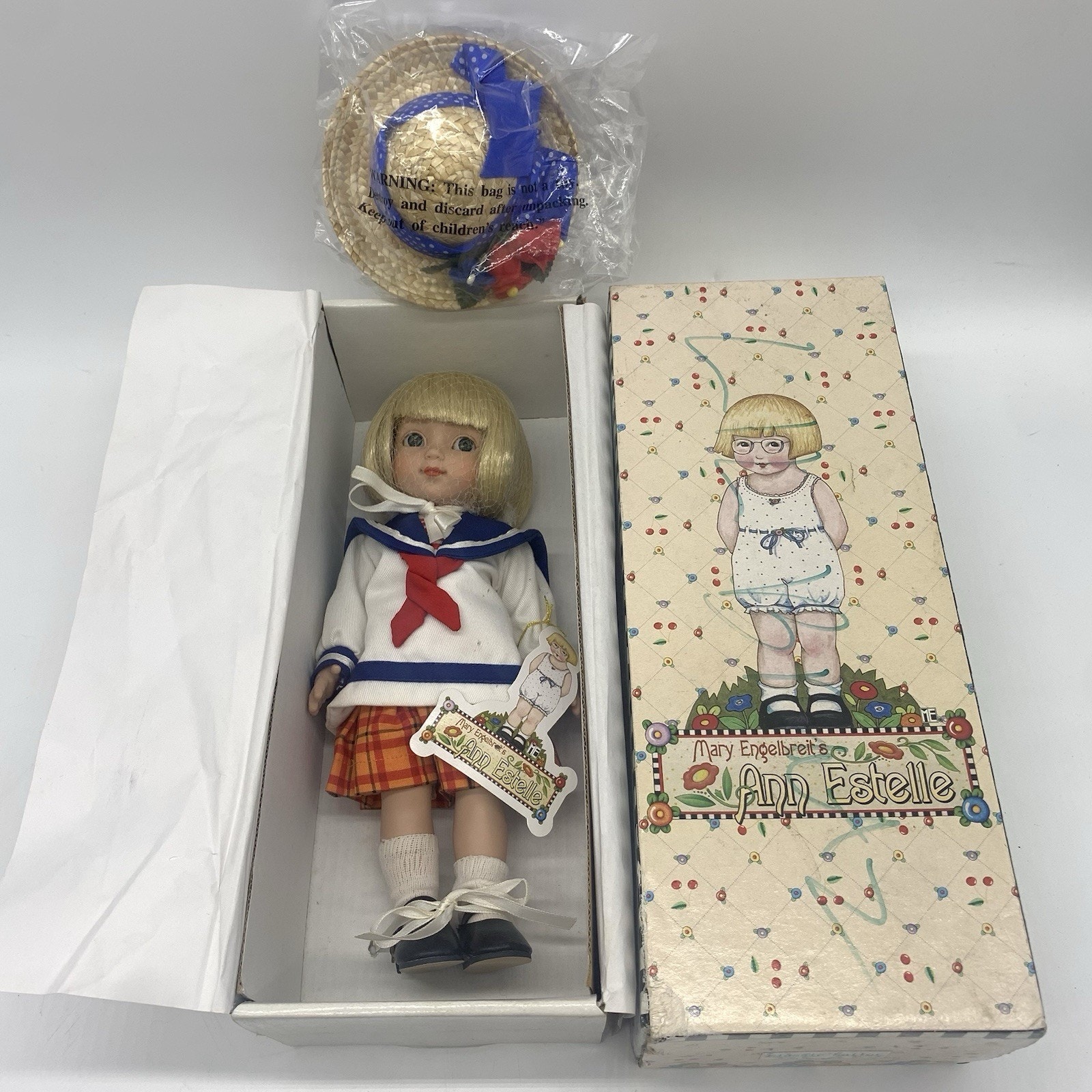 Tonner Mary Engelbreit 10 Ann Estelle “Classic Sailor” Vinyl Doll Box/Tag