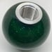 American Shifter Knob Green Sparkle New Old Stock 10837 Paw Print Auto Rat Rod.