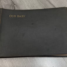 Antique Baby Photo Album With Tons Of Pictures