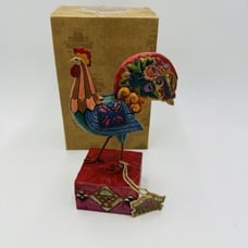 Jim Shore Rooster The Spirit Of Country Figurine Multicolor Heartwood Creek Box
