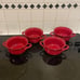 Home Essentials Heavy Ceramic Bowl with Handles Cereal Bowl/Soup Bowl Set of 4