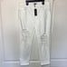 NWT AFRM Luisa White Distressed High Rise Ankle SkinnyJeans Button Fly Size: 27