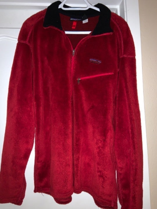 red Patagonia 1/4 zip