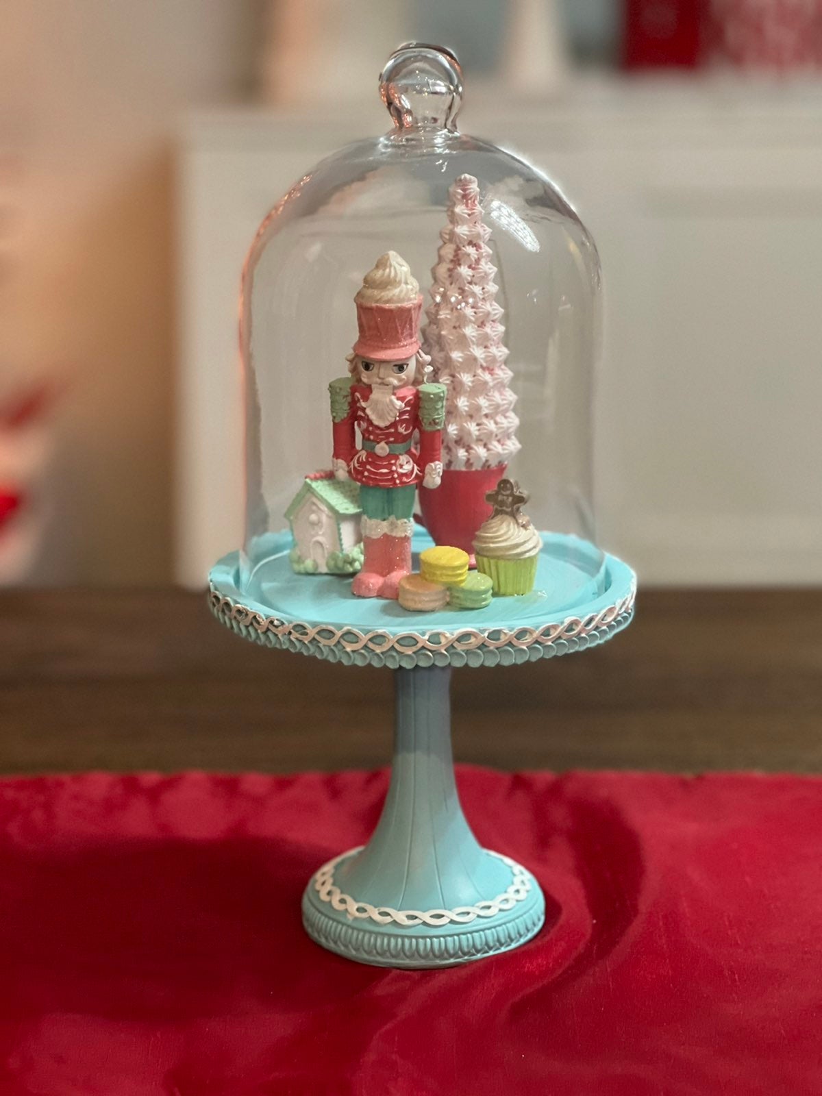Nutcracker cloche jingles and joy pastel