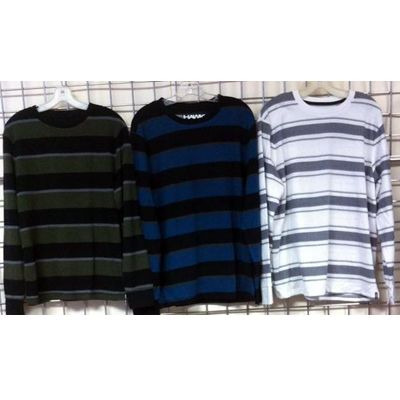 TonyHawk Men KnitStriped LongSleeveTop