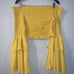 SHEIN Bundle Of 4 High Waist Shorts & 3 Crop Tops 2XL Ruffle Yellow Laid Back