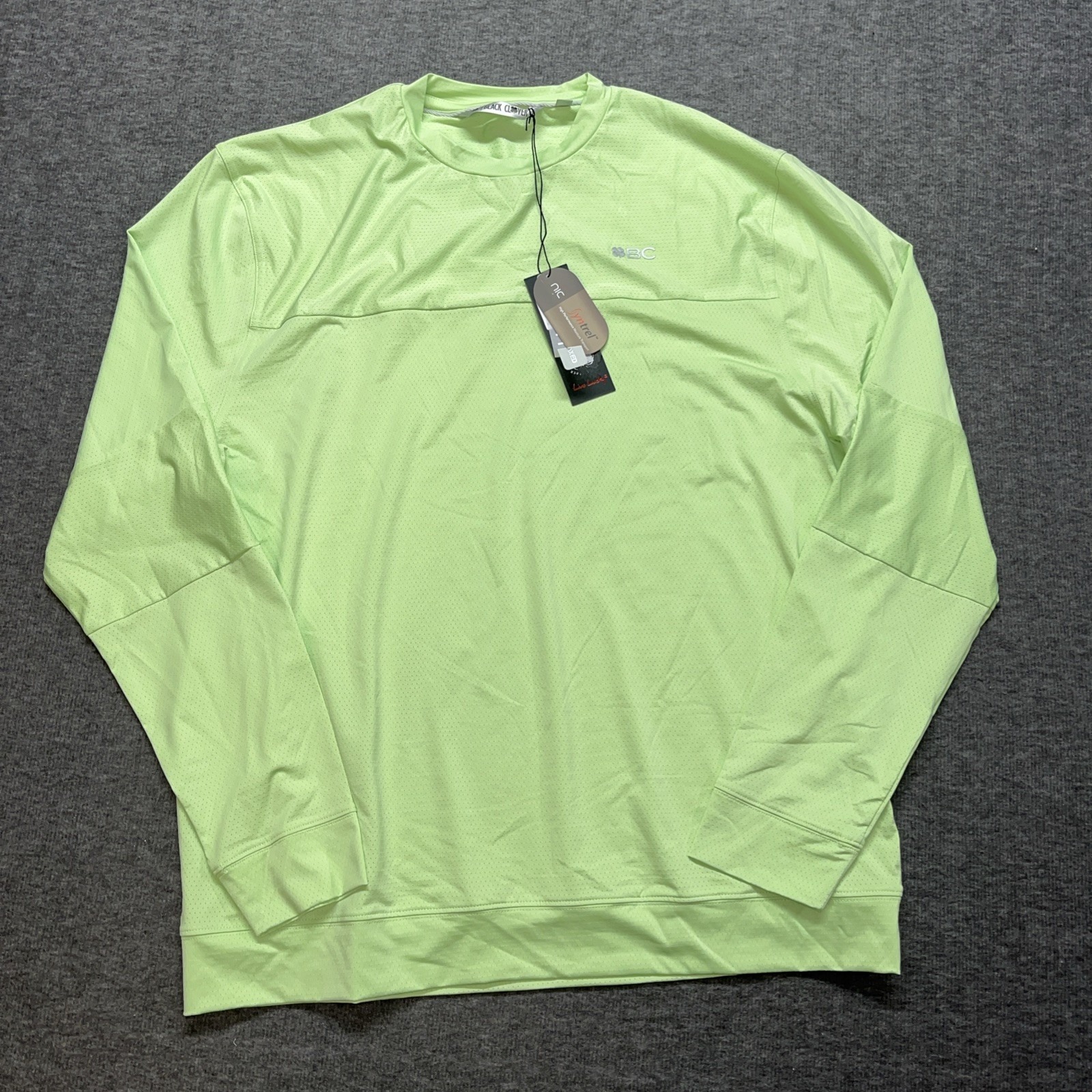 BLACK CLOVER LIVE LUCKY MEN'S MURRAY GOLF PULLOVER Size Large Green NWT