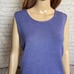 New Eileen Fisher Sleeveless Purple Wool Shell Top Size XL