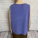 New Eileen Fisher Sleeveless Purple Wool Shell Top Size XL