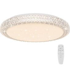 OOWOLF LED Ceiling Light, 40W 15.4 Inch Dimmable Ceiling Light Brightness Adj...