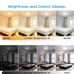 OOWOLF LED Ceiling Light, 40W 15.4 Inch Dimmable Ceiling Light Brightness Adj...