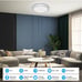 OOWOLF LED Ceiling Light, 40W 15.4 Inch Dimmable Ceiling Light Brightness Adj...