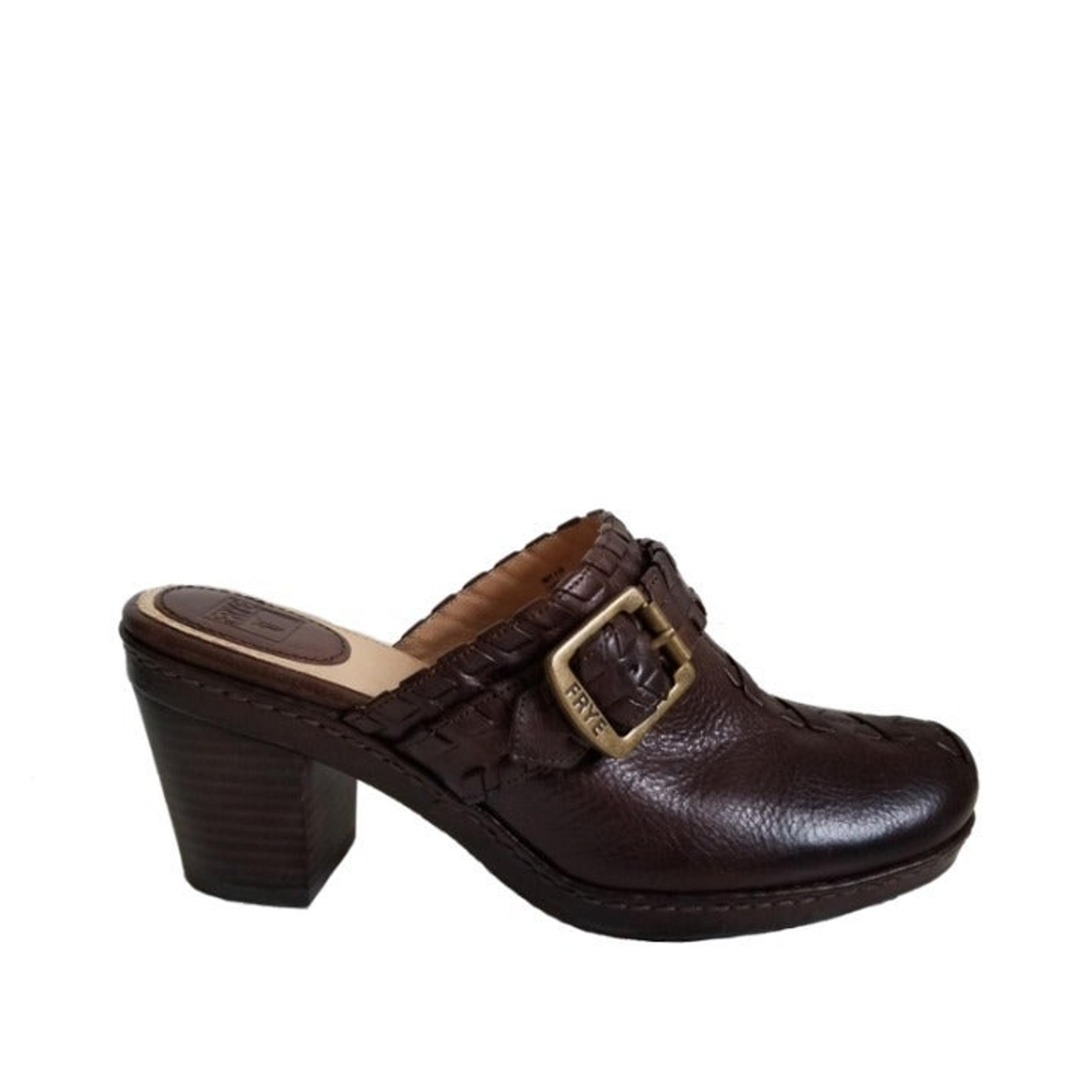 FRYE CANDY LACE Leather Platform Mules