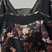 Anthropologie Adelyn Rae Rosanna Pink on Black Floral print jumpsuit size L NEW