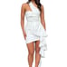 Elliatt Convergence Ruffle One shoulder Dress, Size Small, 190