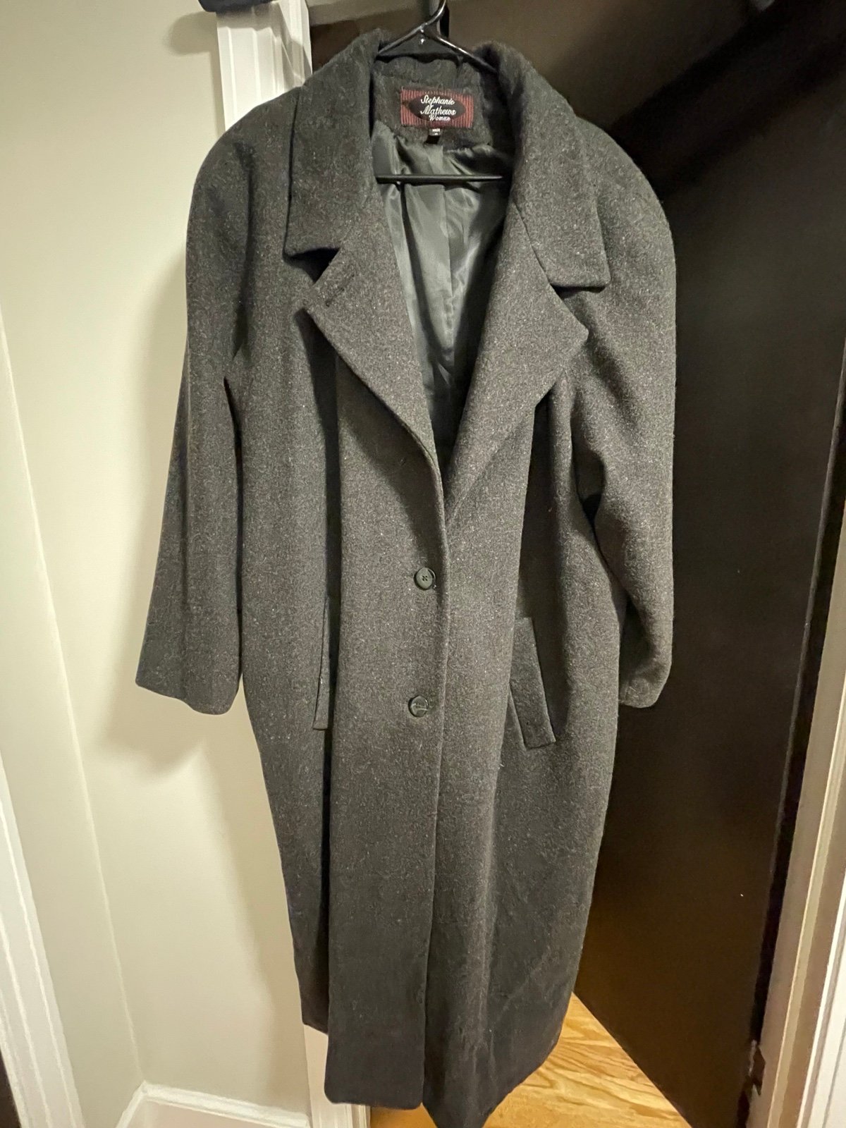 Stephanie Matthew’s Women Peacoat Grey 100% Wool