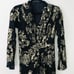 New Tadashi Shoji Banu Burnout Velvet High Slit Women's Ball Gown Women Size XS