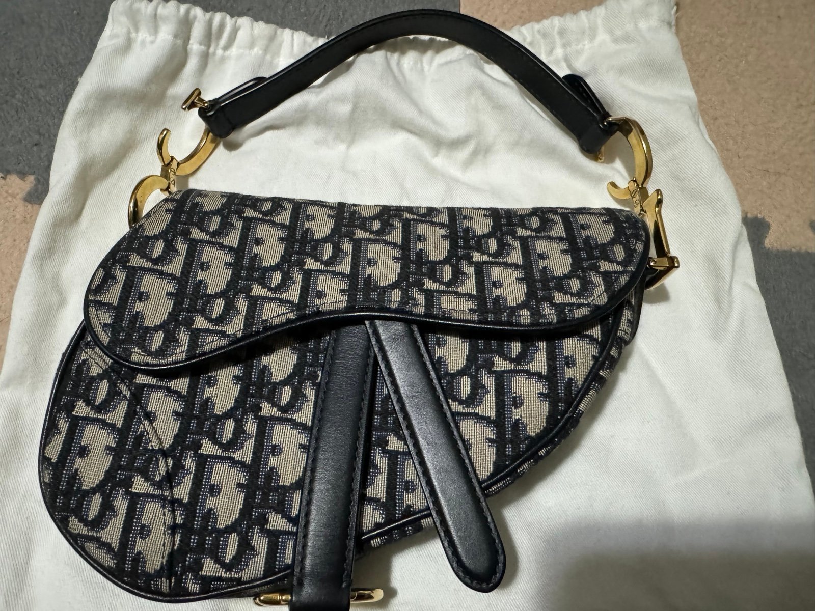 christian dior oblique saddle mini bag