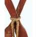 Decorative Rustic Wooden Oar Paddle Set With Rope Accent Red & Natural Wood Fini