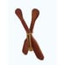 Decorative Rustic Wooden Oar Paddle Set With Rope Accent Red & Natural Wood Fini