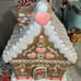 GORGEOUS XLARGE VALENTINE’S DAY GINGERBREAD HOUSE VHTF