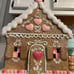 GORGEOUS XLARGE VALENTINE’S DAY GINGERBREAD HOUSE VHTF