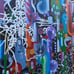 Art by artist Tourmaline Todd, acrylic o