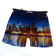 ORLEBAR BROWN Bulldog NY CITY Swim Shorts Trunks New York Skyline Men Size 28