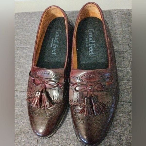 Good Feet Mens SZ 8.5M Loafer Tassle Wingtip
