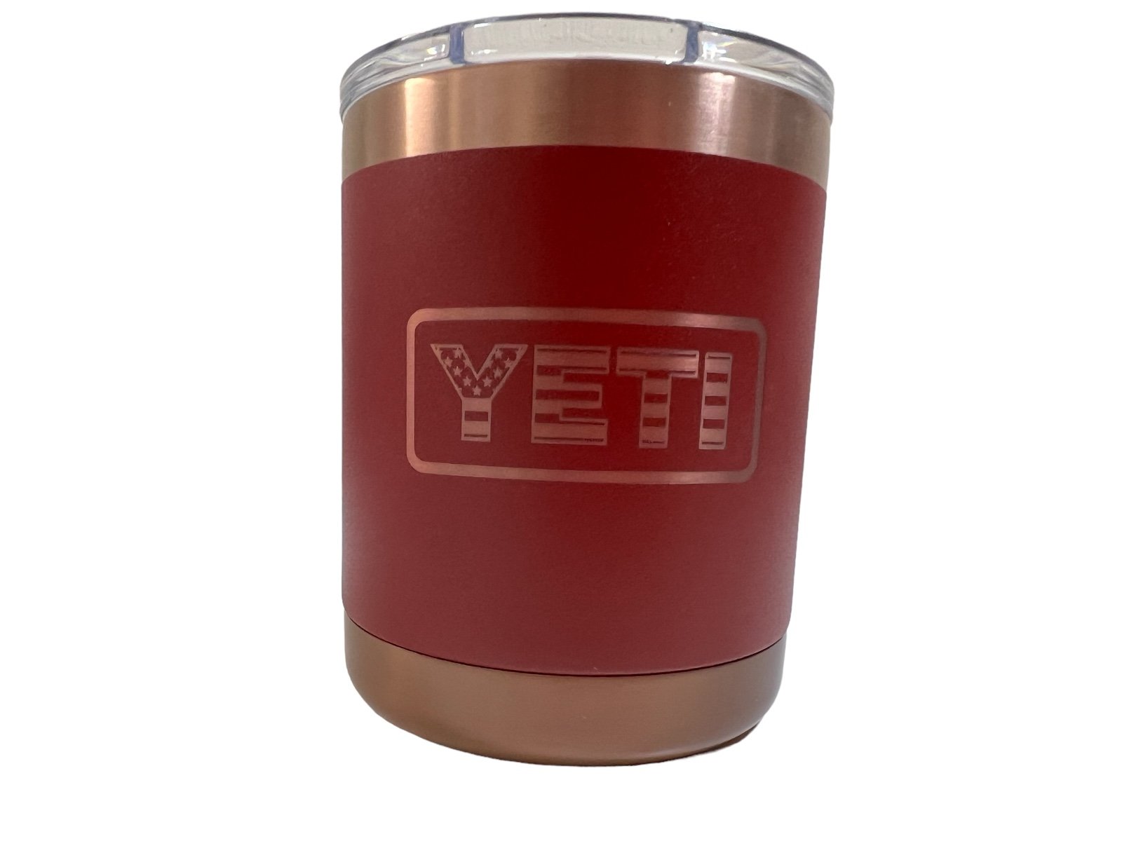 LIMITED EDITION YETI FOLDS OF HONOR BRICK RED 10oz LOWBALL w/ MAGSLIDER LID