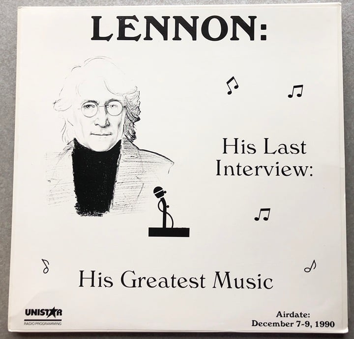 John Lennon Beatles Unistar Radio Station Program LP His Last Interview 1990 NM