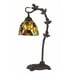 24 Tiffany Table Lamp with Hand-Painted Glass Shade