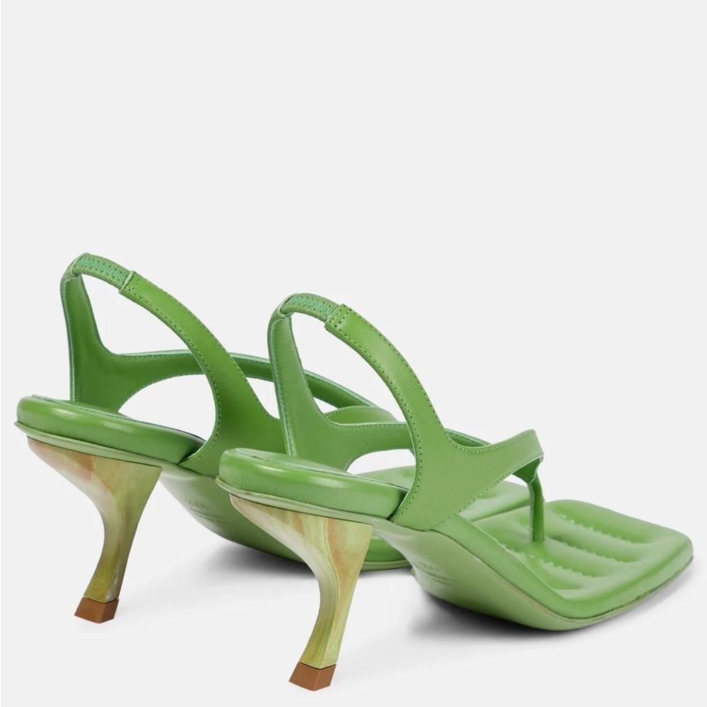 GIA BORGHINI Gia/Rhw Rosie 13 leather thong sandals sz 40