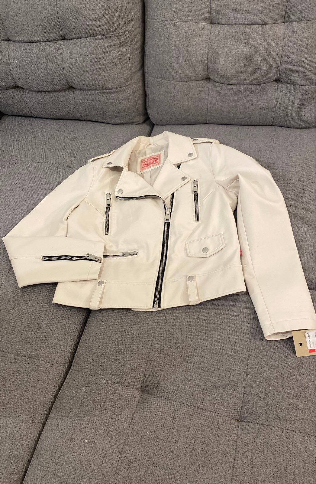 Levis Womens Stylish Faux Leather Motorcycle Jacket size