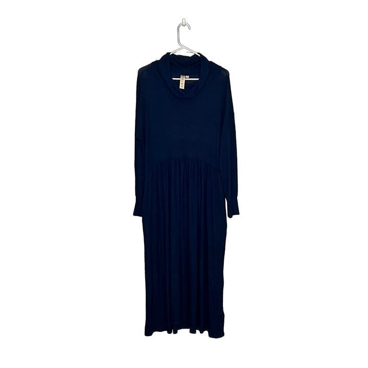 Anthropologie Dolan cowl neck long sleeve ribbed jersey knit long sleeve dress