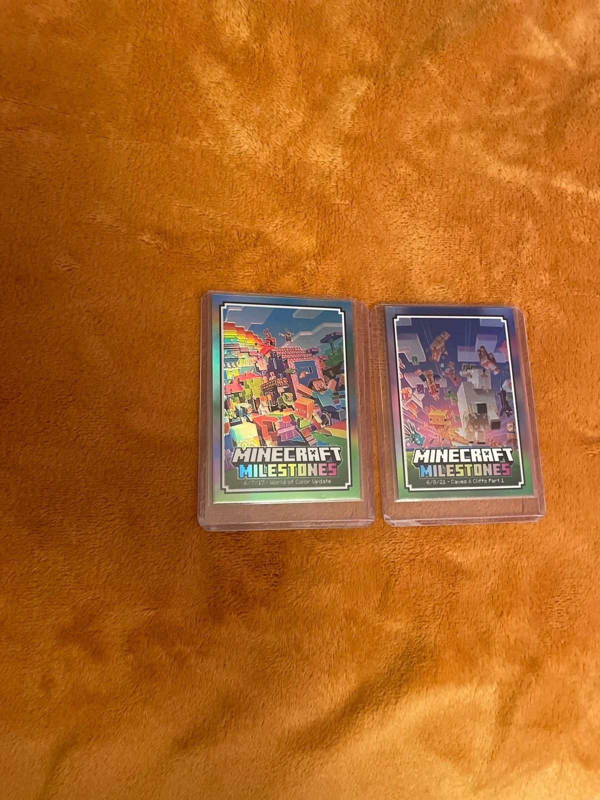 Minecraft Panini - Milestone card LOT (both)