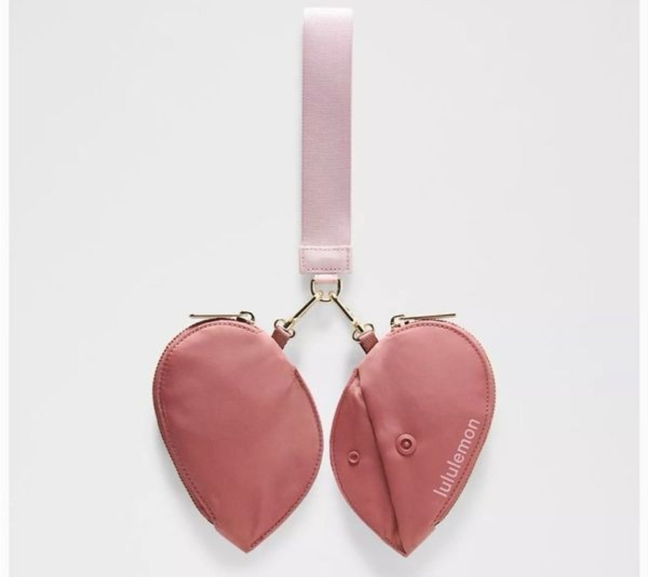 lululemon heart wristlet
