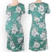 Nine Britton Hannah Maternity Fitted Short Sleeve Knit Dress Side Ruching Sz 2X