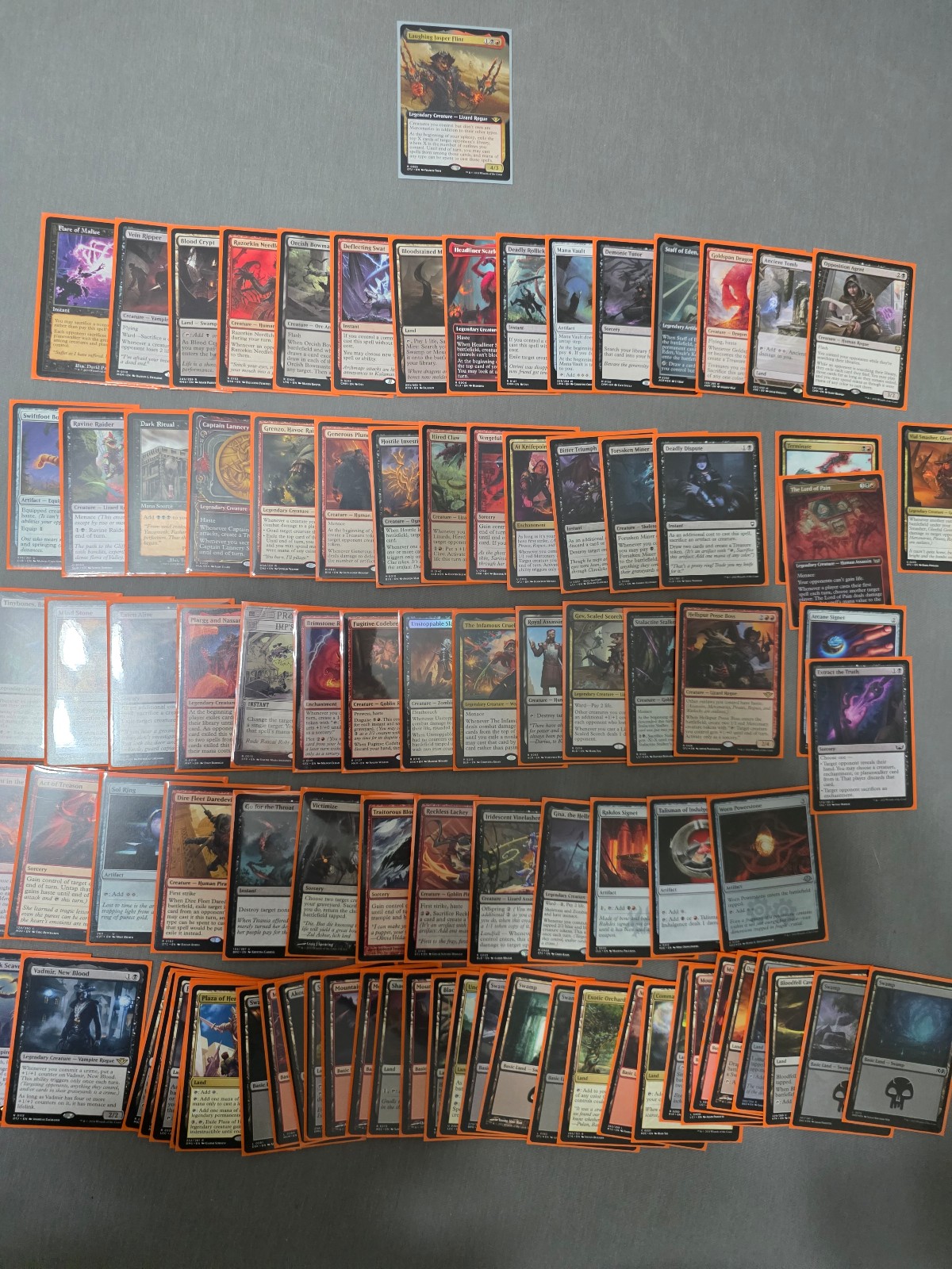 Magic the gathering Laughing Jasper Flint Commander deck! POWERFUL/VALUEABLE