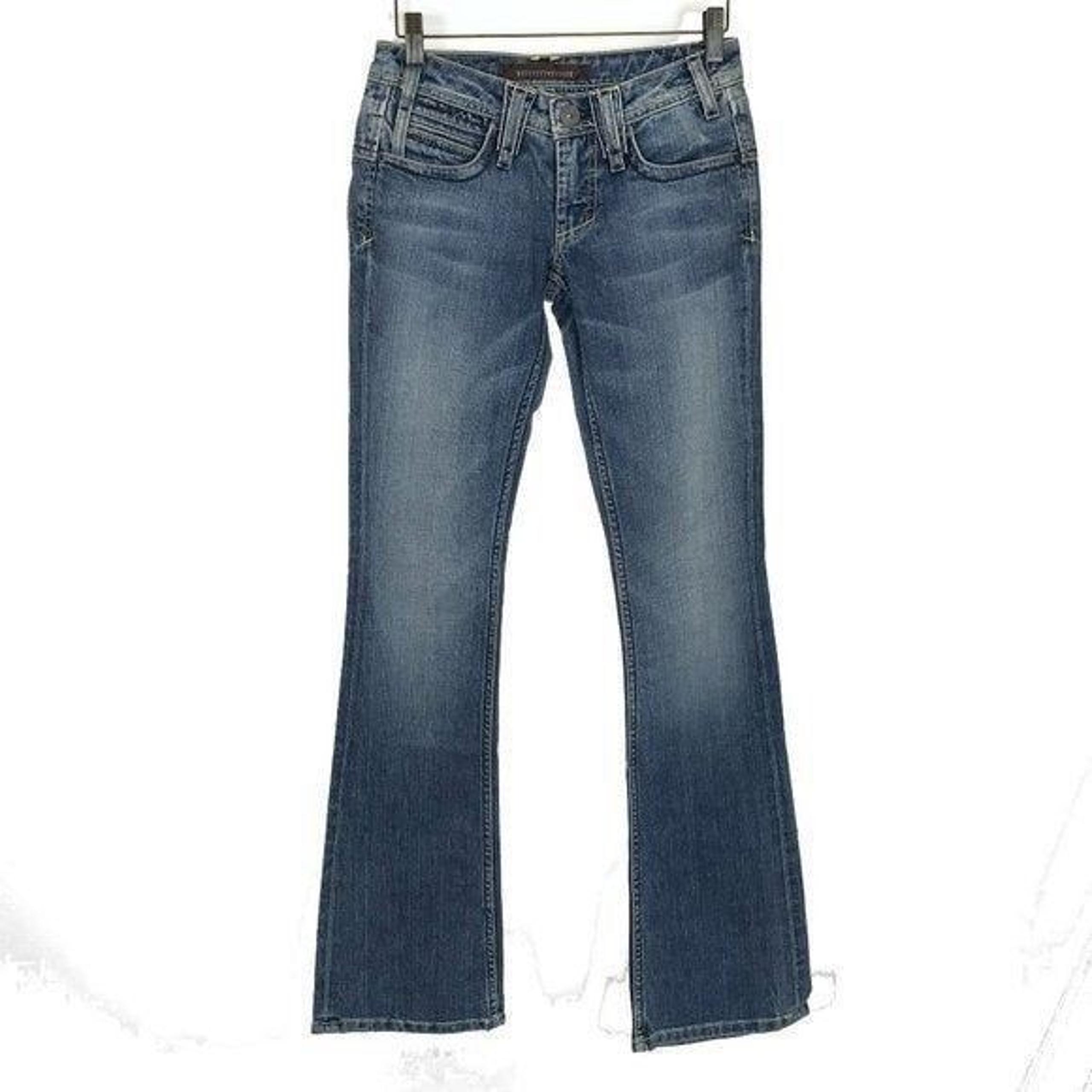 NWT Womens Size 24 Yanuk Utopia Embroidered Vintage Wash Bootcut Denim Jeans