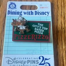 Dining with Disney PizzeRizzo Hollywood Studios LE Pin Rizzo