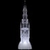 17.5 LED Lighted Acrylic Castle Christmas Snow Globe