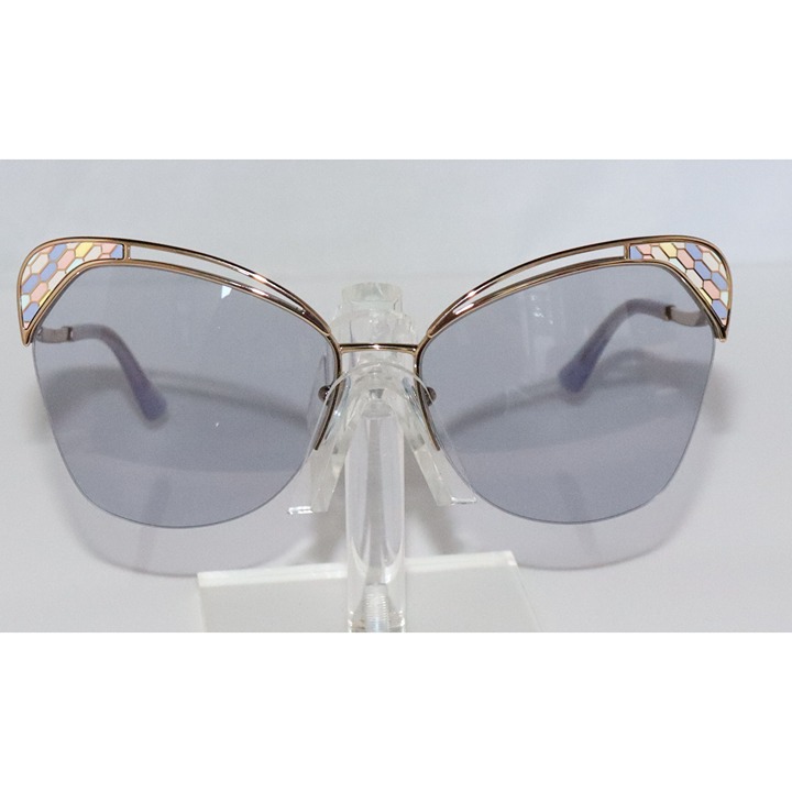 New Women's Bvlgari Rose Gold Butterfly Sunglasses