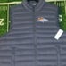 Denver Broncos Full Zip Puffer Vest Jacket Winter Coat NWT ...full zip feature..
