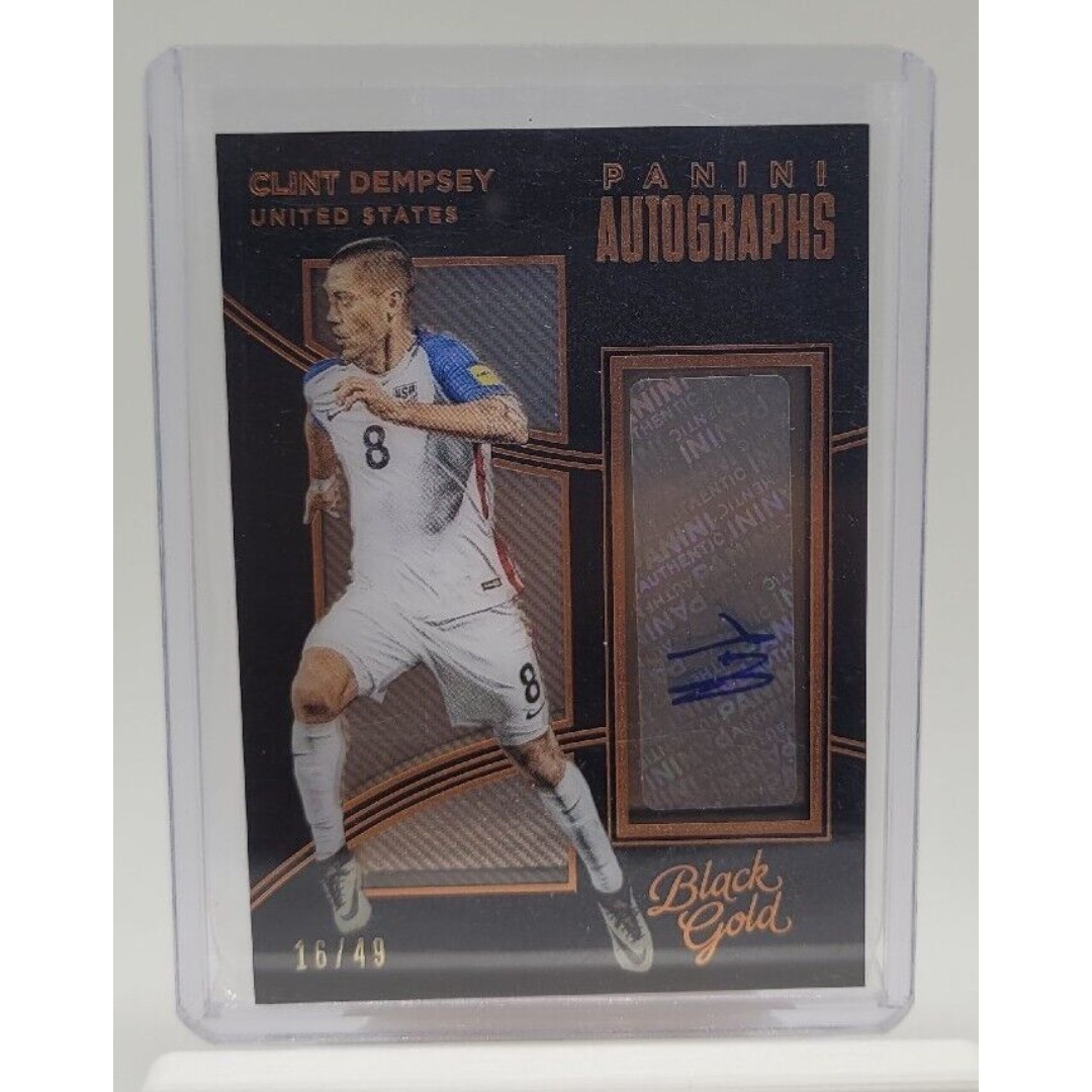 2016 Panini Black Gold Soccer Clint Dempsey Auto /49 USA! Autographs