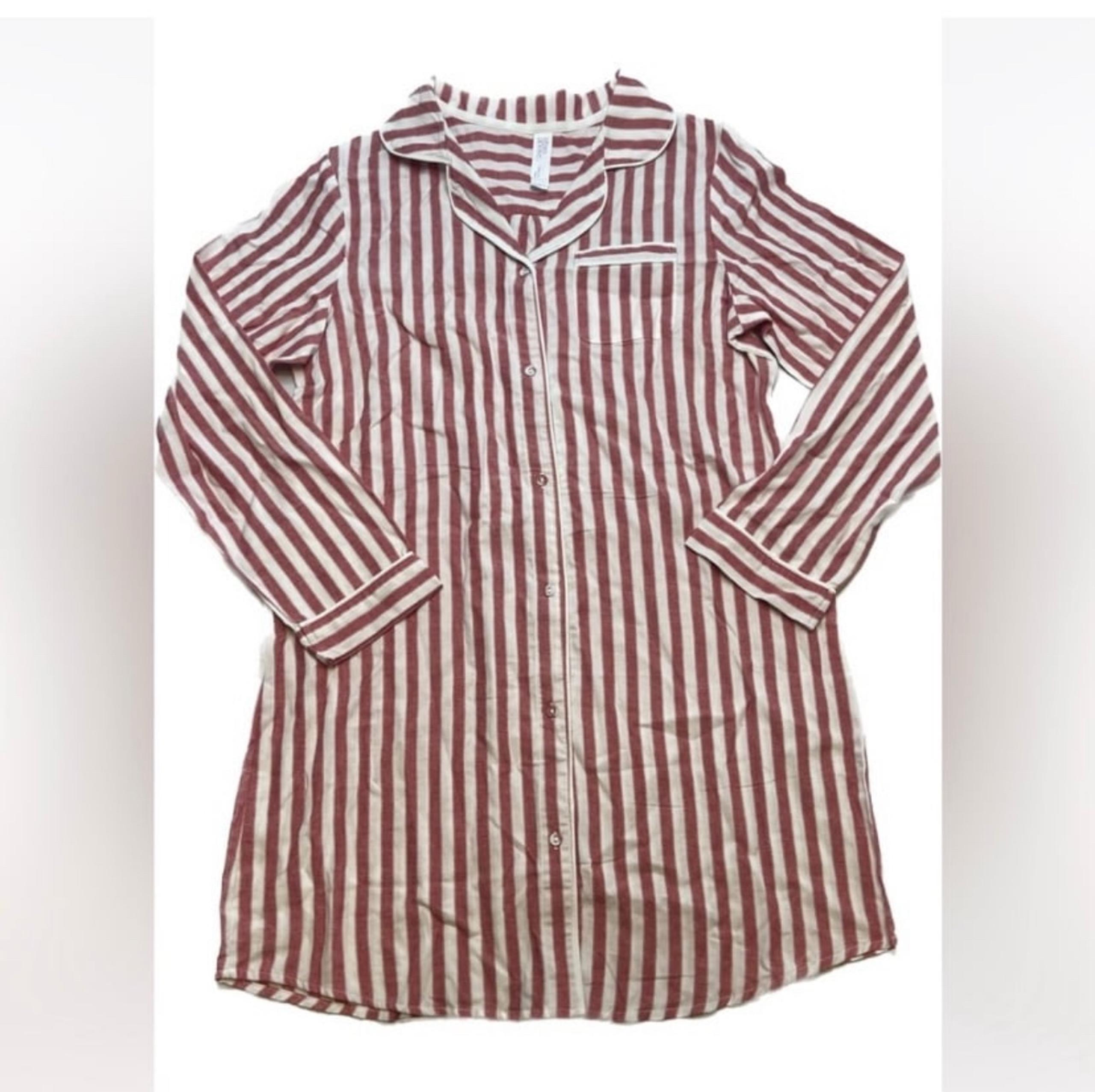 Stars Above Women's Flannel Plaid Nightgown XL